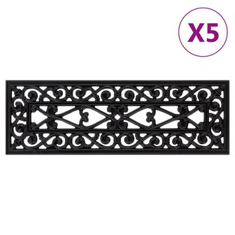 Trapmatten 5 st 25x75 cm rubber 1