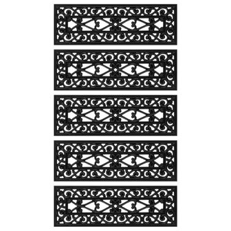 Trapmatten 5 st 25x75 cm rubber 3