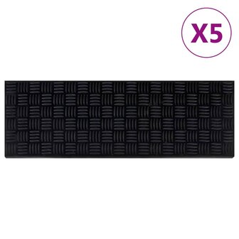 Trapmatten 5 st 25x75 cm rubber 1