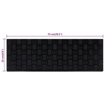 Trapmatten 5 st 25x75 cm rubber 8