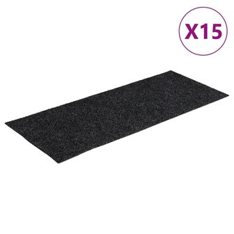 15 st Trapmatten zelfklevend rechthoekig 60x25 cm grijs 2