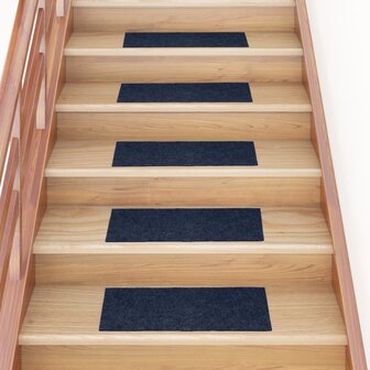 15 st Trapmatten zelfklevend rechthoekig 60x25 cm blauw 1