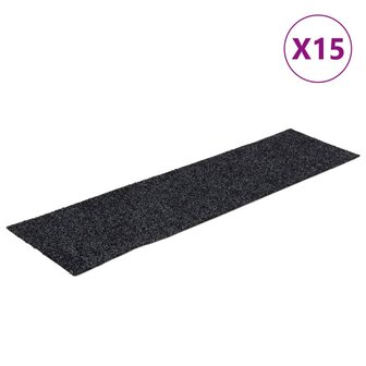 15 st Trapmatten zelfklevend rechthoekig 76x20 cm grijs 2