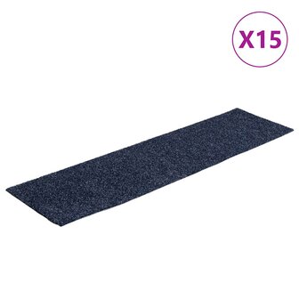 15 st Trapmatten zelfklevend rechthoekig 76x20 cm grijsblauw 2