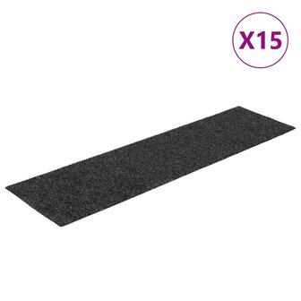Trapmatten zelfklevend 15 st rechthoekig 76x20 cm antraciet 2