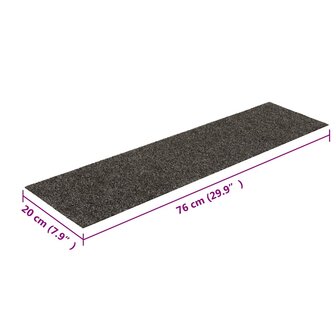Trapmatten zelfklevend 15 st rechthoekig 76x20 cm antraciet 8