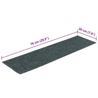 15 st Trapmatten zelfklevend rechthoekig 76x20 cm groen 8