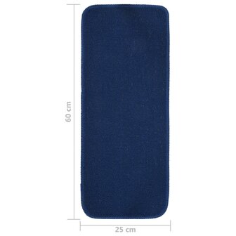Trapmatten 15 st anti-slip rechthoekig 60x25 cm marineblauw 6