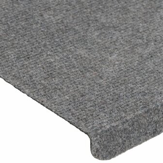 Trapmatten zelfklevend 15 st 65x24,5x3,5 cm grijs 6