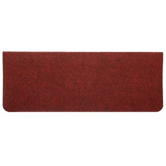 Trapmatten zelfklevend 15 st 65x24,5x3,5 cm rood 5
