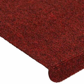 Trapmatten zelfklevend 15 st 65x24,5x3,5 cm rood 6