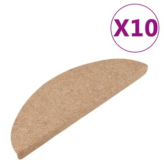 Trapmatten zelfklevend 10 st 56x17x3 cm beige 2