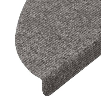 Trapmatten zelfklevend 10 st 65x22,5x3,5 cm grijs 7