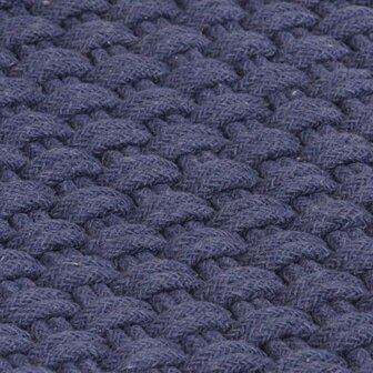 Vloerkleed rechthoekig 120x180 cm katoen marineblauw 5