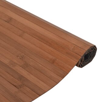 Vloerkleed rechthoekig 70x100 cm bamboe bruin 4