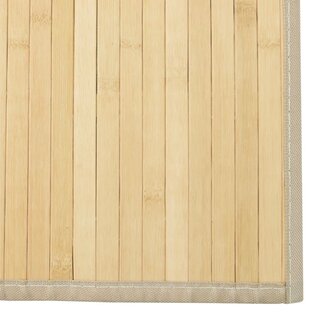 Vloerkleed rechthoekig 60x1000 cm bamboe lichtnaturel 6