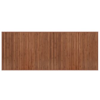 Vloerkleed rechthoekig 80x200 cm bamboe bruin 2