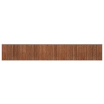 Vloerkleed rechthoekig 80x500 cm bamboe bruin 2