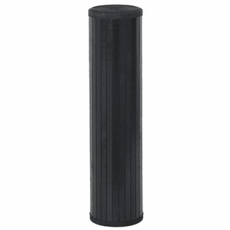 Vloerkleed rechthoekig 80x1000 cm bamboe zwart 3
