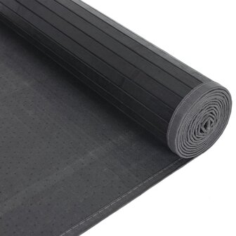 Vloerkleed rechthoekig 80x1000 cm bamboe zwart 5