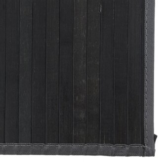 Vloerkleed rechthoekig 80x1000 cm bamboe zwart 6