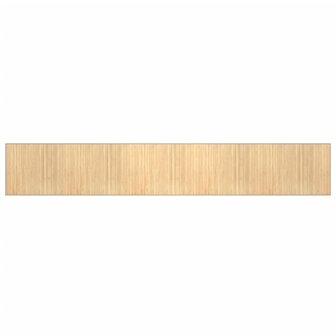 Vloerkleed rechthoekig 80x1000 cm bamboe lichtnaturel 2