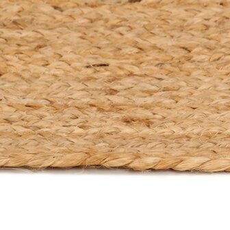 Tapijt rond 210 cm gevlochten jute 3