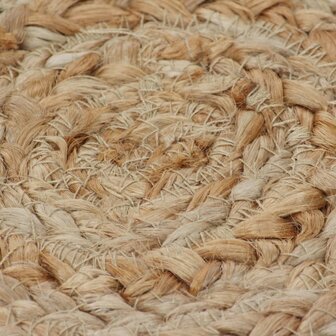 Tapijt met ontwerp rond 240 cm gevlochten jute 4
