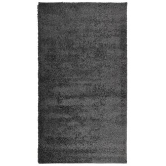 Vloerkleed PAMPLONA shaggy hoogpolig modern 60x110 cm antraciet 2