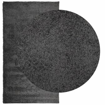Vloerkleed PAMPLONA shaggy hoogpolig modern 60x110 cm antraciet 3