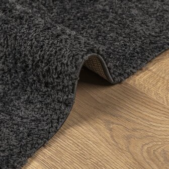 Vloerkleed PAMPLONA shaggy hoogpolig modern 60x110 cm antraciet 6