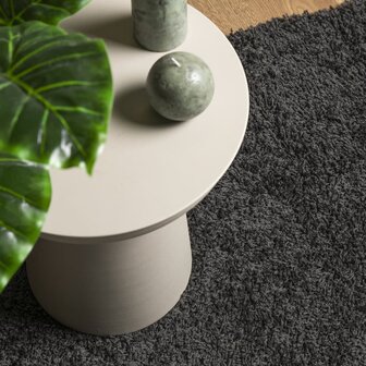 Vloerkleed PAMPLONA shaggy hoogpolig modern 60x110 cm antraciet 7