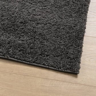 Vloerkleed PAMPLONA shaggy hoogpolig modern 80x150 cm antraciet 4