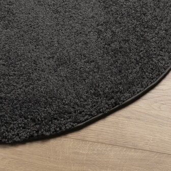 Vloerkleed PAMPLONA shaggy hoogpolig modern &Oslash; 120 cm antraciet 4