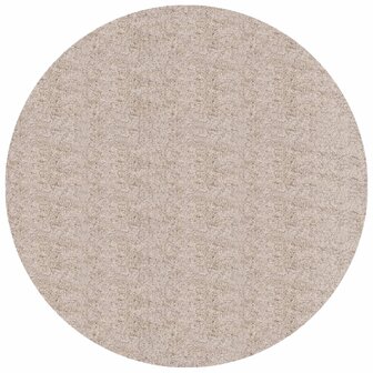 Vloerkleed PAMPLONA shaggy hoogpolig modern &Oslash; 100 cm beige 2