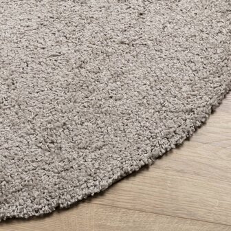 Vloerkleed PAMPLONA shaggy hoogpolig modern &Oslash; 100 cm beige 4