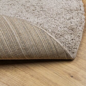 Vloerkleed PAMPLONA shaggy hoogpolig modern &Oslash; 100 cm beige 5