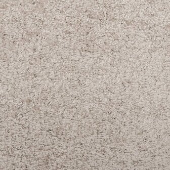 Vloerkleed PAMPLONA shaggy hoogpolig modern &Oslash; 100 cm beige 9