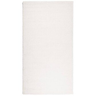 Vloerkleed PAMPLONA shaggy hoogpolig modern 60x110 cm cr&egrave;me 2