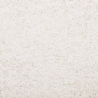 Vloerkleed PAMPLONA shaggy hoogpolig modern 60x110 cm cr&egrave;me 9