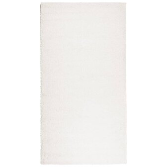 Vloerkleed PAMPLONA shaggy hoogpolig modern 80x150 cm cr&egrave;me 2