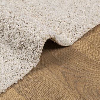 Vloerkleed PAMPLONA shaggy hoogpolig modern 80x150 cm cr&egrave;me 6