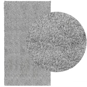 Vloerkleed PAMPLONA shaggy hoogpolig modern 60x110 cm grijs 3