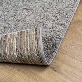 Vloerkleed PAMPLONA shaggy hoogpolig modern 60x110 cm grijs 5