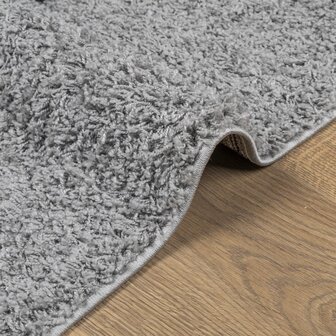 Vloerkleed PAMPLONA shaggy hoogpolig modern 60x110 cm grijs 6