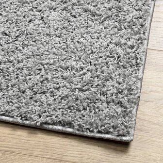 Vloerkleed PAMPLONA shaggy hoogpolig modern 80x150 cm grijs 4