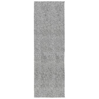 Vloerkleed PAMPLONA shaggy hoogpolig modern 80x250 cm grijs 2