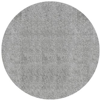 Vloerkleed PAMPLONA shaggy hoogpolig modern &Oslash; 80 cm grijs 2