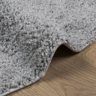 Vloerkleed PAMPLONA shaggy hoogpolig modern &Oslash; 80 cm grijs 6