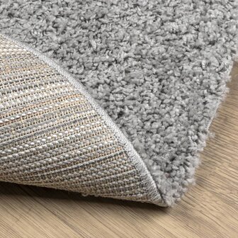 Vloerkleed PAMPLONA shaggy hoogpolig modern &Oslash; 100 cm grijs 5
